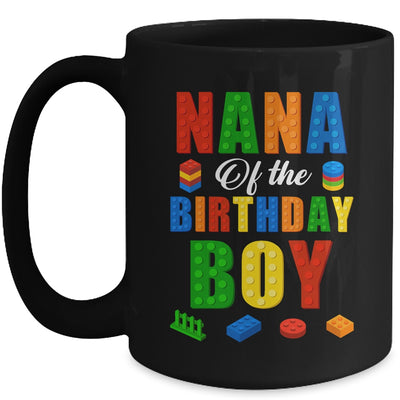 Nana Birthday Boy Master Builder Building Bricks Blocks Mug | teecentury