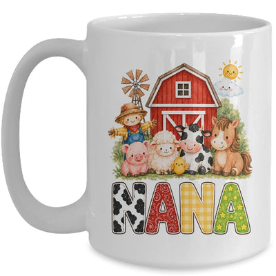 Nana Farm Cow 1St Birthday Girl Boy Matching Family Mug | teecentury