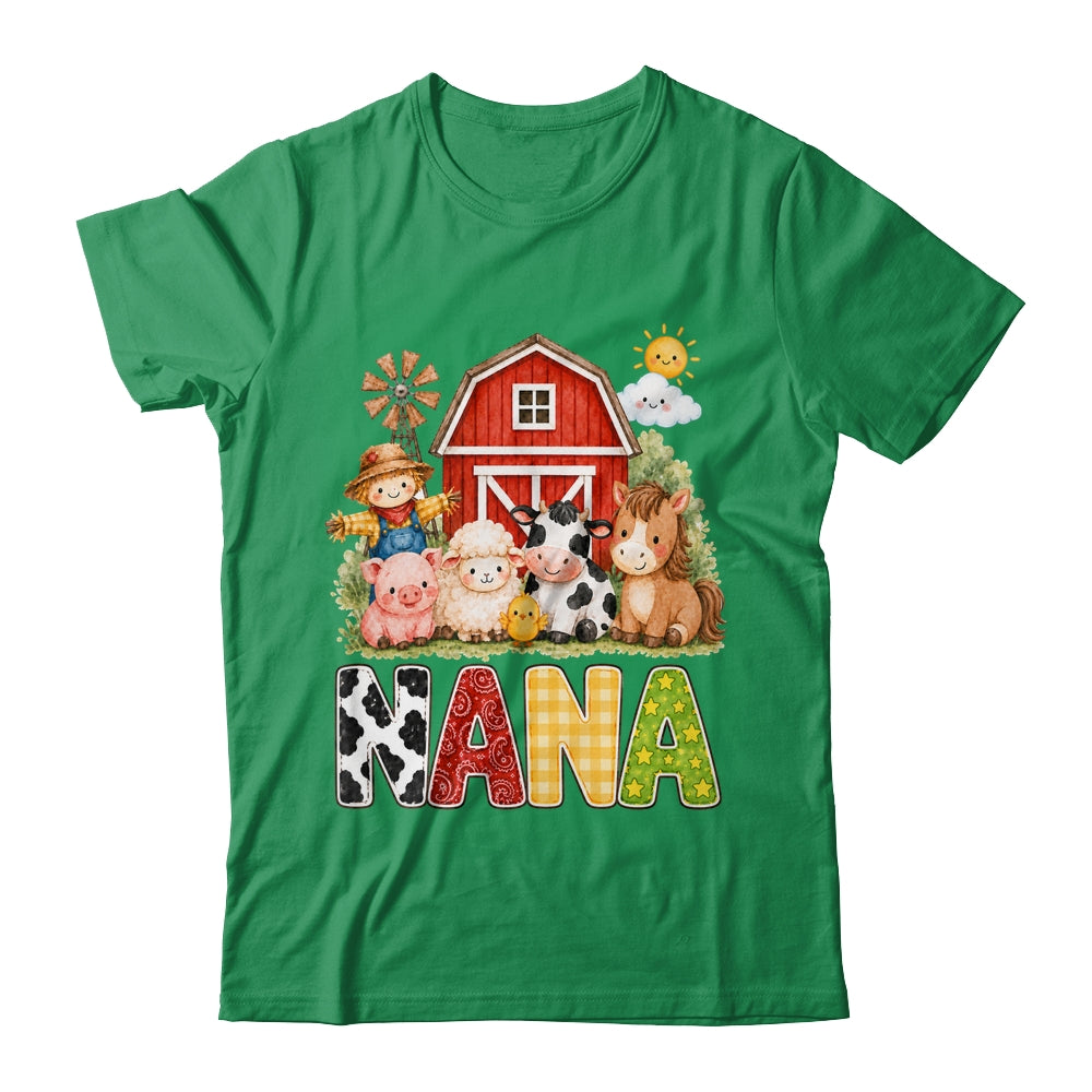 Nana Farm Cow 1St Birthday Girl Boy Matching Family Shirt & Hoodie | teecentury