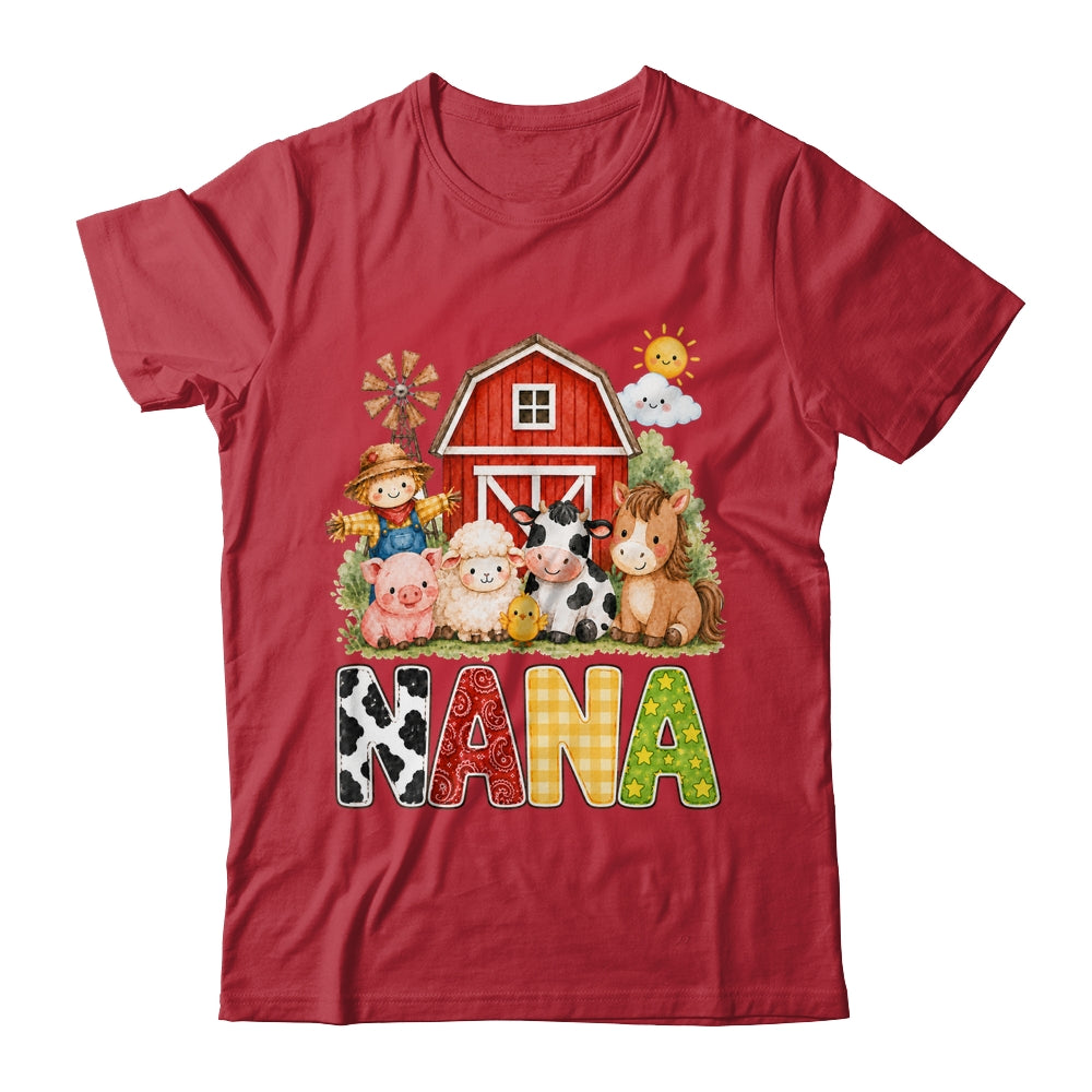 Nana Farm Cow 1St Birthday Girl Boy Matching Family Shirt & Hoodie | teecentury