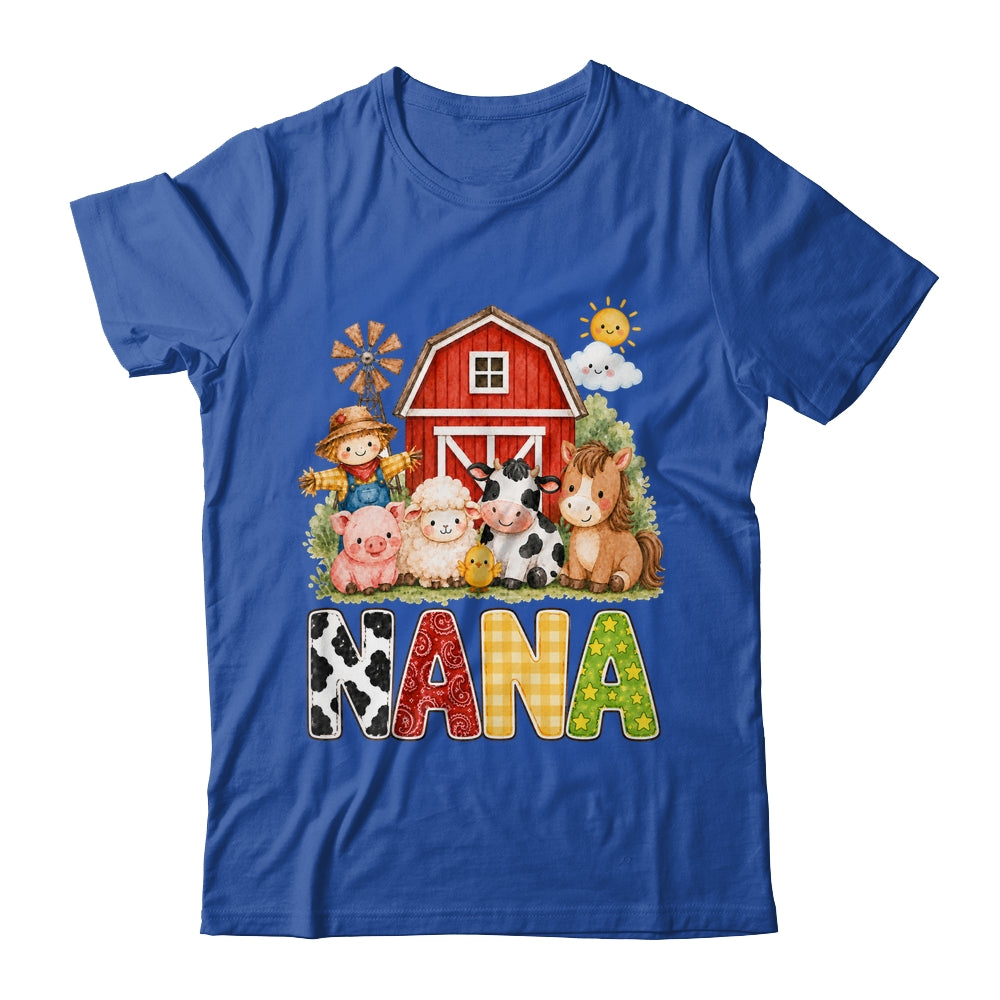 Nana Farm Cow 1St Birthday Girl Boy Matching Family Shirt & Hoodie | teecentury