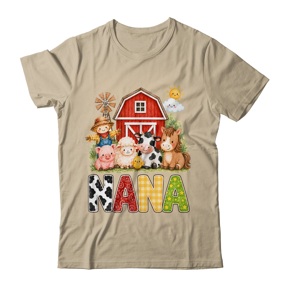 Nana Farm Cow 1St Birthday Girl Boy Matching Family Shirt & Hoodie | teecentury