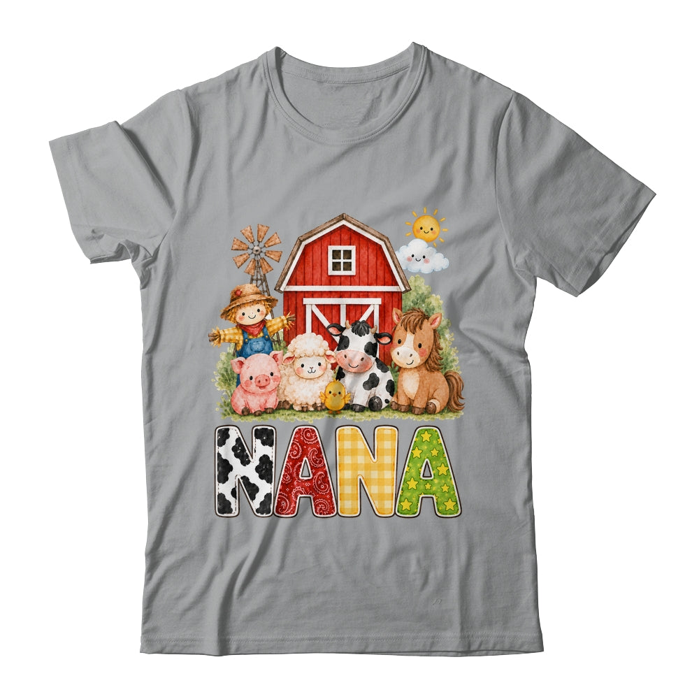 Nana Farm Cow 1St Birthday Girl Boy Matching Family Shirt & Hoodie | teecentury
