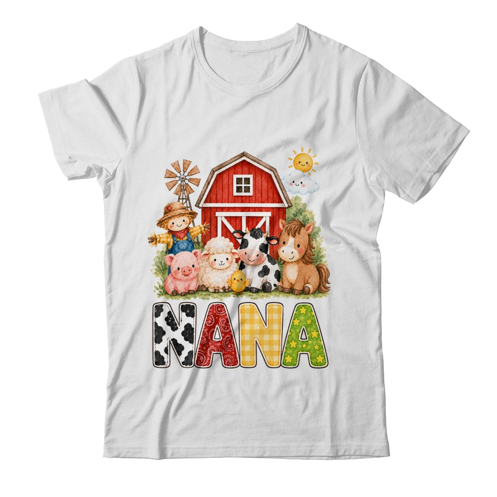 Nana Farm Cow 1St Birthday Girl Boy Matching Family Shirt & Hoodie | teecentury