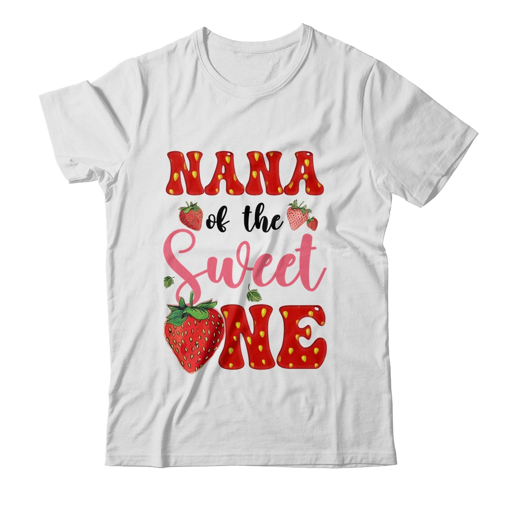 Nana Of Sweet One Strawberry Frist 1st Birthday Girl Shirt & Hoodie | teecentury