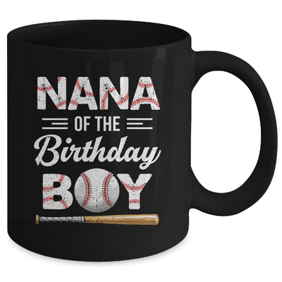 Nana Of The Birthday Boy Baseball Matching Family Party Mug | teecentury