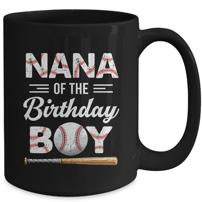 Nana Of The Birthday Boy Baseball Matching Family Party Mug | teecentury