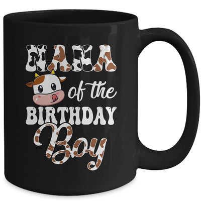 Nana Of The Birthday Boy Cow Farm 1st Birthday Boy Mug | teecentury
