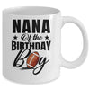 Nana Of The Birthday Boy Football 1st Birthday Party Mug | teecentury