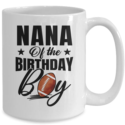 Nana Of The Birthday Boy Football 1st Birthday Party Mug | teecentury