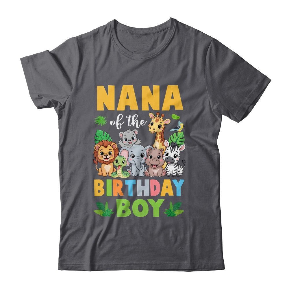 Nana Of The Birthday Boy Kids Safari Jungle Animal Shirt & Hoodie | teecentury