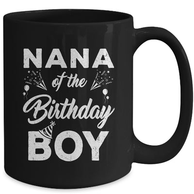 Nana Of The Birthday Boy Matching Family Party 1st Birthday Mug | teecentury