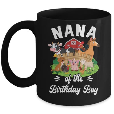 Nana Of The Birthday Boy Party Cow Farm 1st Birthday Party Mug | teecentury