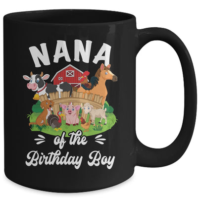 Nana Of The Birthday Boy Party Cow Farm 1st Birthday Party Mug | teecentury