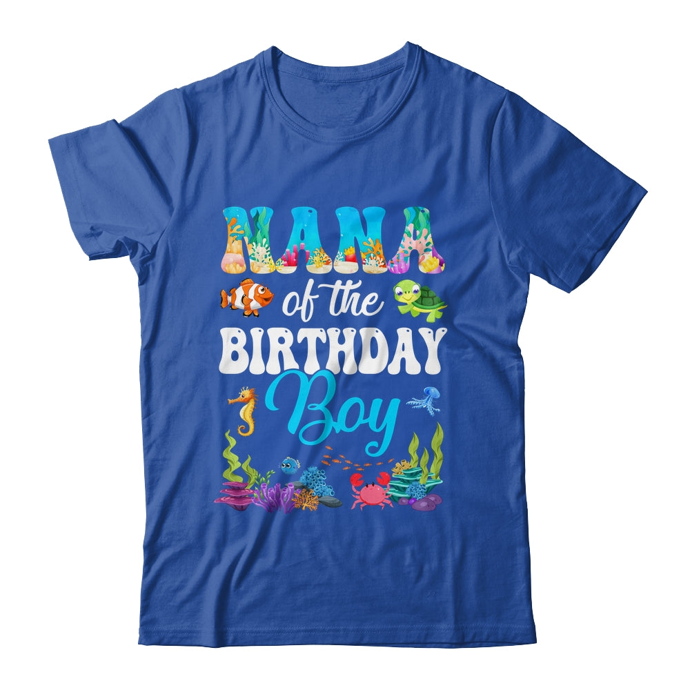 Nana Of The Birthday Boy Sea Fish Ocean Aquarium Party Shirt & Hoodie | teecentury