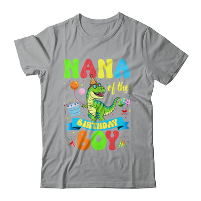 Nana Of The Birthday Boy TRex Dinosaur Birthday Family Shirt & Hoodie | teecentury