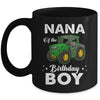 Nana Of The Birthday Boy Tractors Farm Party Farmer Mug | teecentury