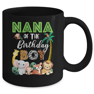 Nana Of The Birthday Boy Wild Zoo Theme Safari Party Mug | teecentury