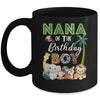 Nana Of The Birthday Boy Wild Zoo Theme Safari Party Mug | teecentury