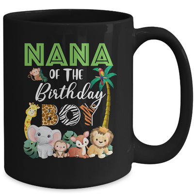 Nana Of The Birthday Boy Wild Zoo Theme Safari Party Mug | teecentury
