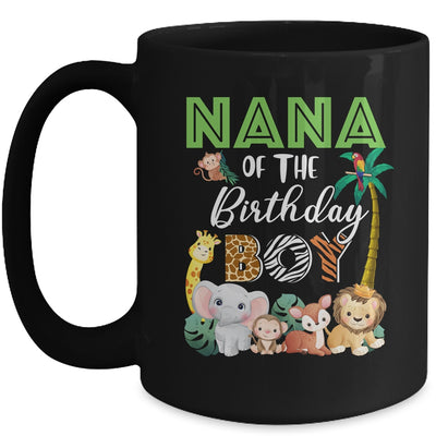 Nana Of The Birthday Boy Wild Zoo Theme Safari Party Mug | teecentury