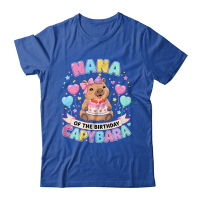 Nana Of The Birthday Capybara Birthday Girl Family Shirt & Hoodie | teecentury