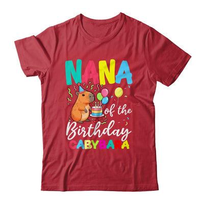 Nana Of The Birthday Capybara Girl Bday Party Family Shirt & Hoodie | teecentury