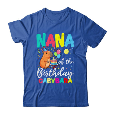 Nana Of The Birthday Capybara Girl Bday Party Family Shirt & Hoodie | teecentury
