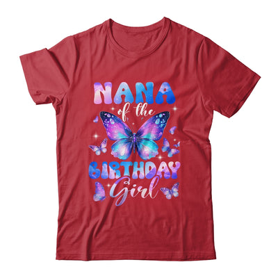Nana Of The Birthday Girl Butterfly Family Matching Shirt & Hoodie | teecentury