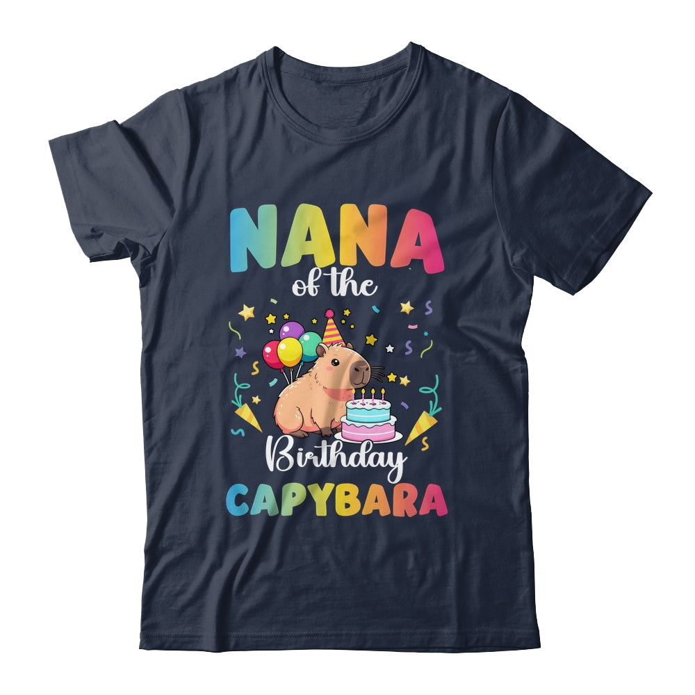 Nana Of The Birthday Girl Capybara Bday Party Family Shirt & Hoodie | teecentury