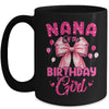 Nana Of The Birthday Girl Coquette Bow Matching Family Mug | teecentury