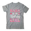 Nana Of The Birthday Girl Family Pink Coquette Bow Shirt & Hoodie | teecentury