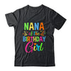 Nana Of The Birthday Girl Glows Retro 80's Party Family Shirt & Hoodie | teecentury