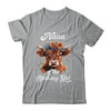 Nana Of The Birthday Girl Highland Cow Farm Family Shirt & Hoodie | teecentury