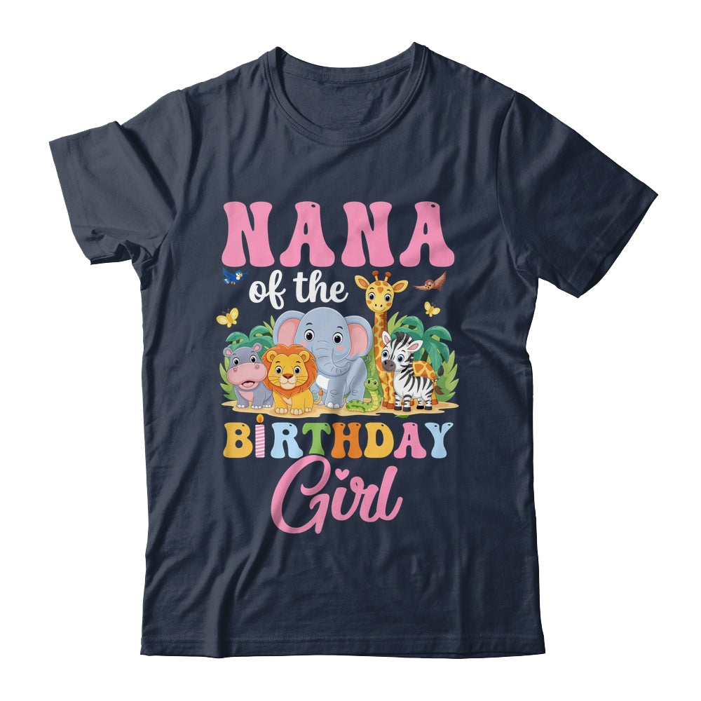 Nana Of The Birthday Girl Kids Safari Jungle Animal Shirt & Hoodie | teecentury