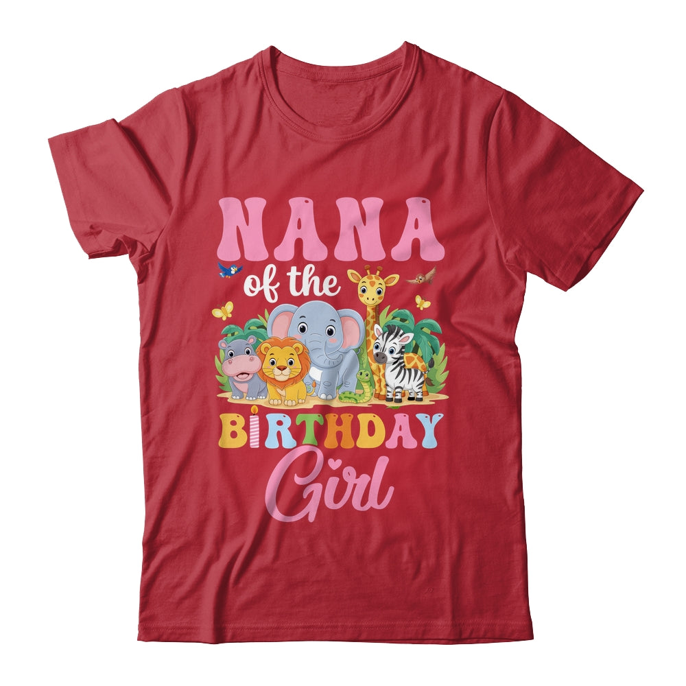 Nana Of The Birthday Girl Kids Safari Jungle Animal Shirt & Hoodie | teecentury