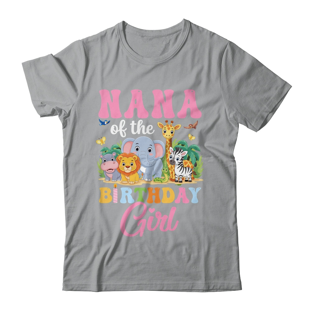 Nana Of The Birthday Girl Kids Safari Jungle Animal Shirt & Hoodie | teecentury