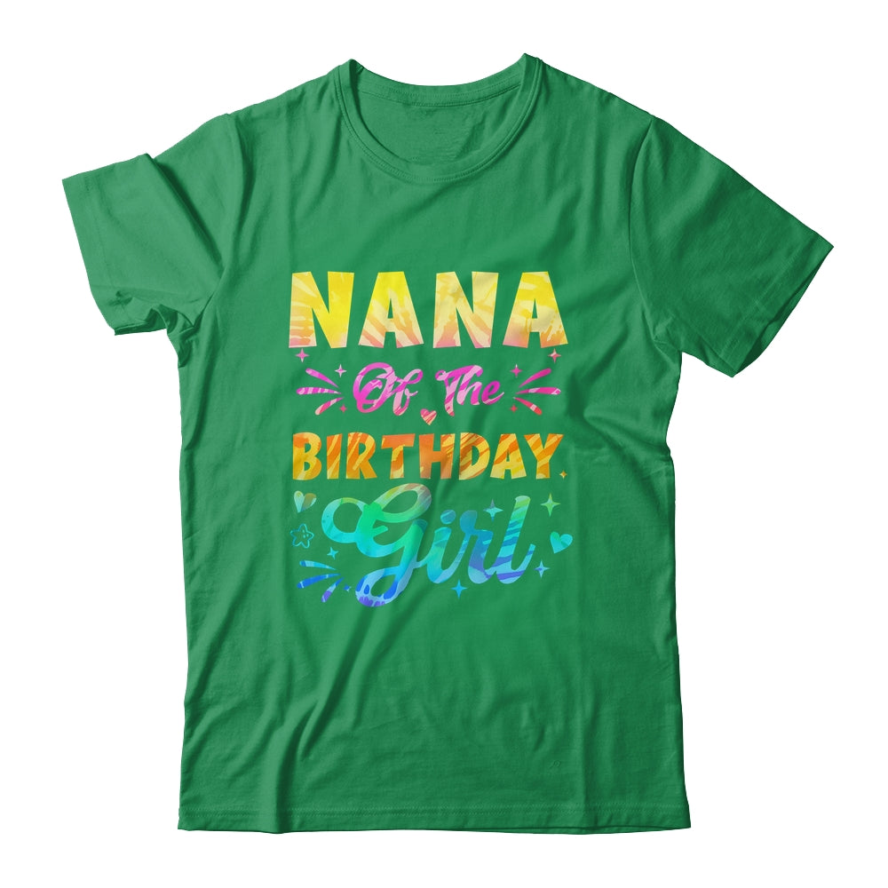 Nana Of The Birthday Girl Tie Dye 1st Birthday Family Shirt & Hoodie | teecentury