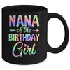 Nana Of The Birthday Girl Tie Dye 1st Birthday Girl Family Mug | teecentury