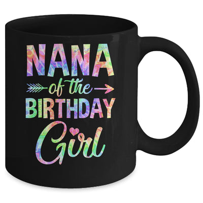 Nana Of The Birthday Girl Tie Dye 1st Birthday Girl Family Mug | teecentury