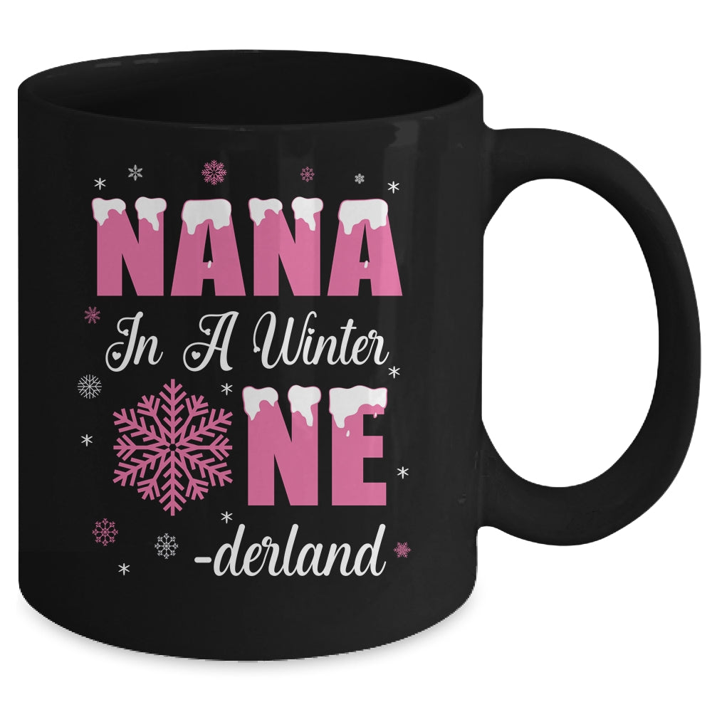 Nana Of The Birthday Girl Winter Onederland 1st Birthday Mug | teecentury