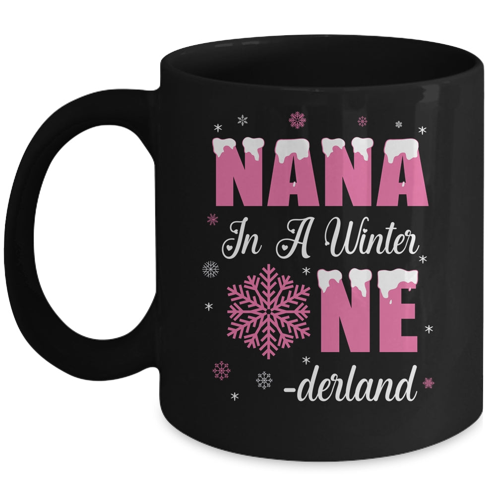Nana Of The Birthday Girl Winter Onederland 1st Birthday Mug | teecentury