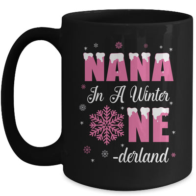 Nana Of The Birthday Girl Winter Onederland 1st Birthday Mug | teecentury