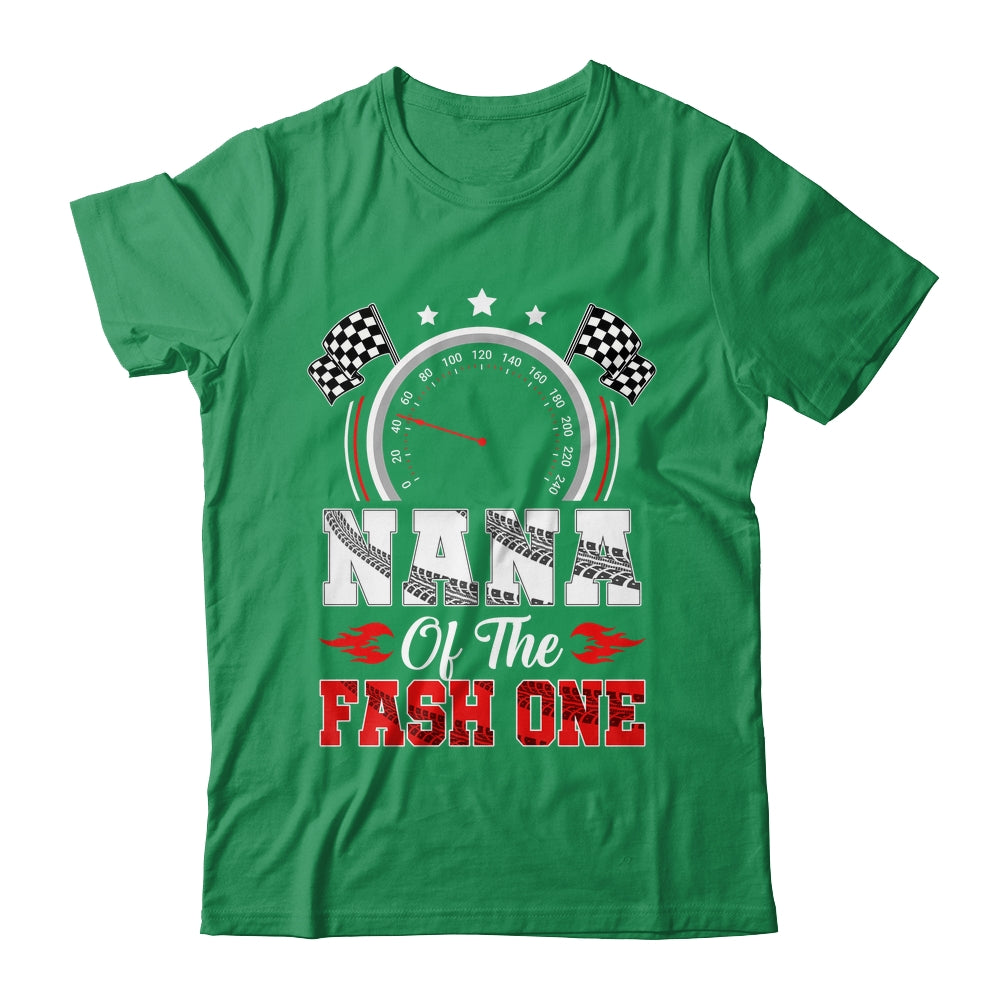 Nana Of The Fast One 1st Birthday Racing Car Family Shirt & Hoodie | teecentury