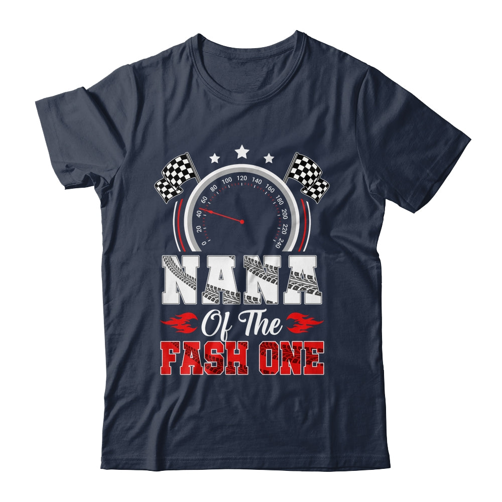 Nana Of The Fast One 1st Birthday Racing Car Family Shirt & Hoodie | teecentury