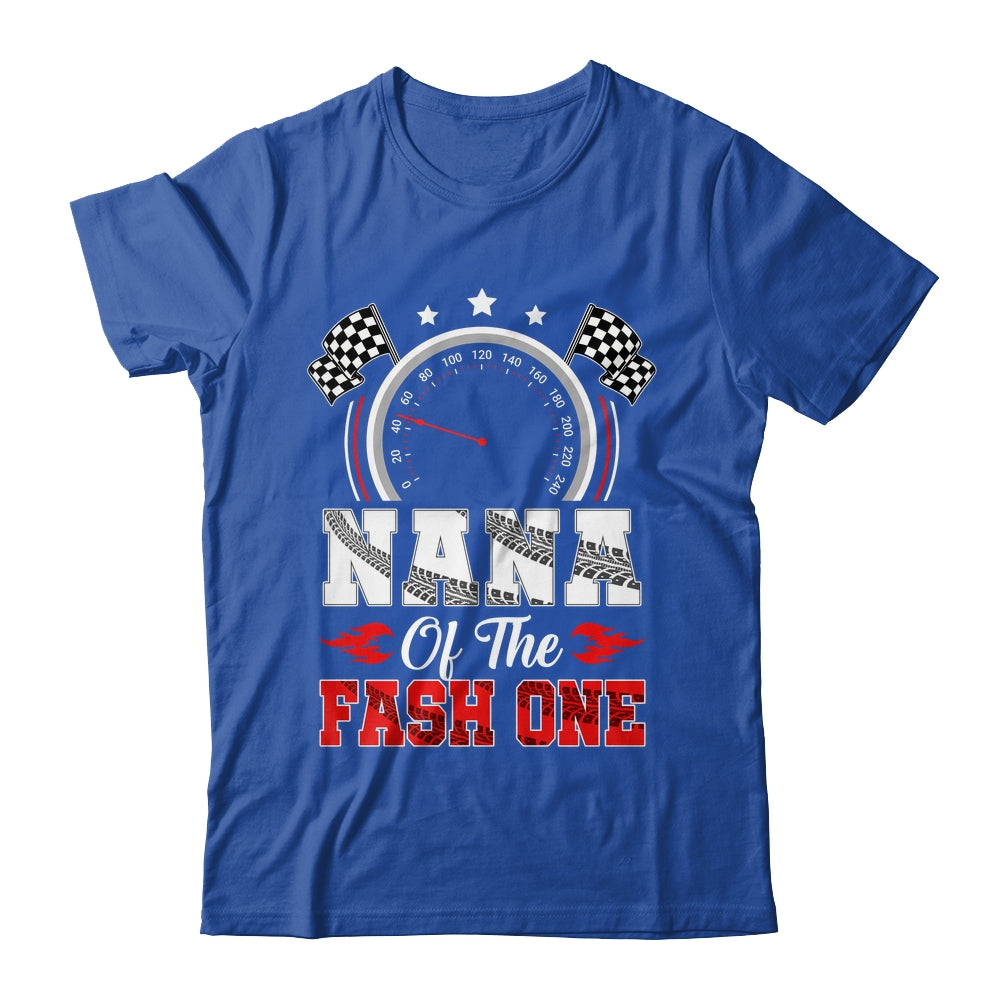 Nana Of The Fast One 1st Birthday Racing Car Family Shirt & Hoodie | teecentury
