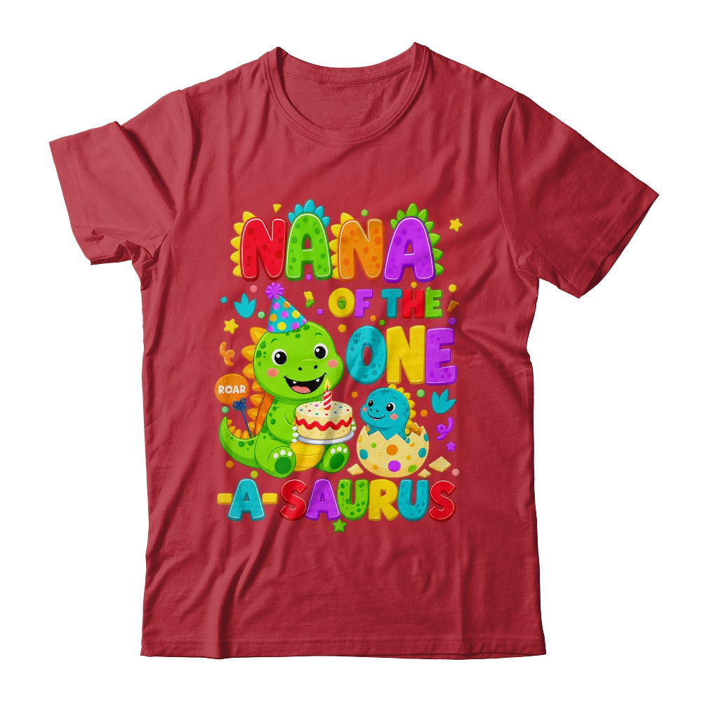 Nana Of The One-A-Saurus 1St Birthday Boy T-Rex Dinosaur Shirt & Hoodie | teecentury