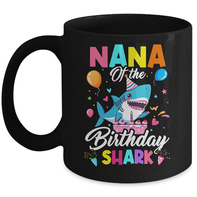 Nana Of The Shark Birthday Boy Girl Party Family Group Mug | teecentury