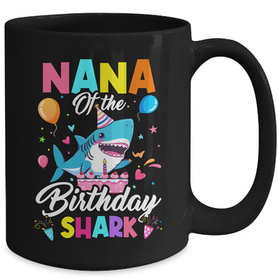 Nana Of The Shark Birthday Boy Girl Party Family Group Mug | teecentury