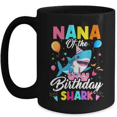 Nana Of The Shark Birthday Boy Girl Party Family Group Mug | teecentury